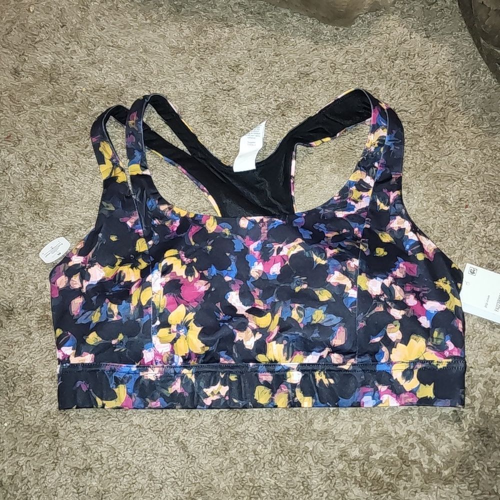 Xersion Medium Support Sports Bra Size L